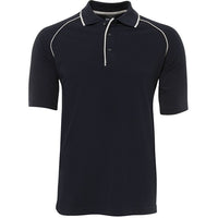 JB's Wear 2MRP Raglan Polo - Front View | color:Navy/White|view:front