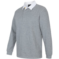JB's Wear 3R Rugby - Side View | color:13% Marle/White|view:side