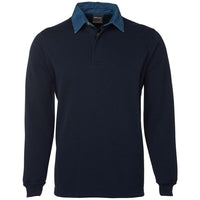 JB's Wear 3R Rugby - Front View | color:Navy/Denim|view:front