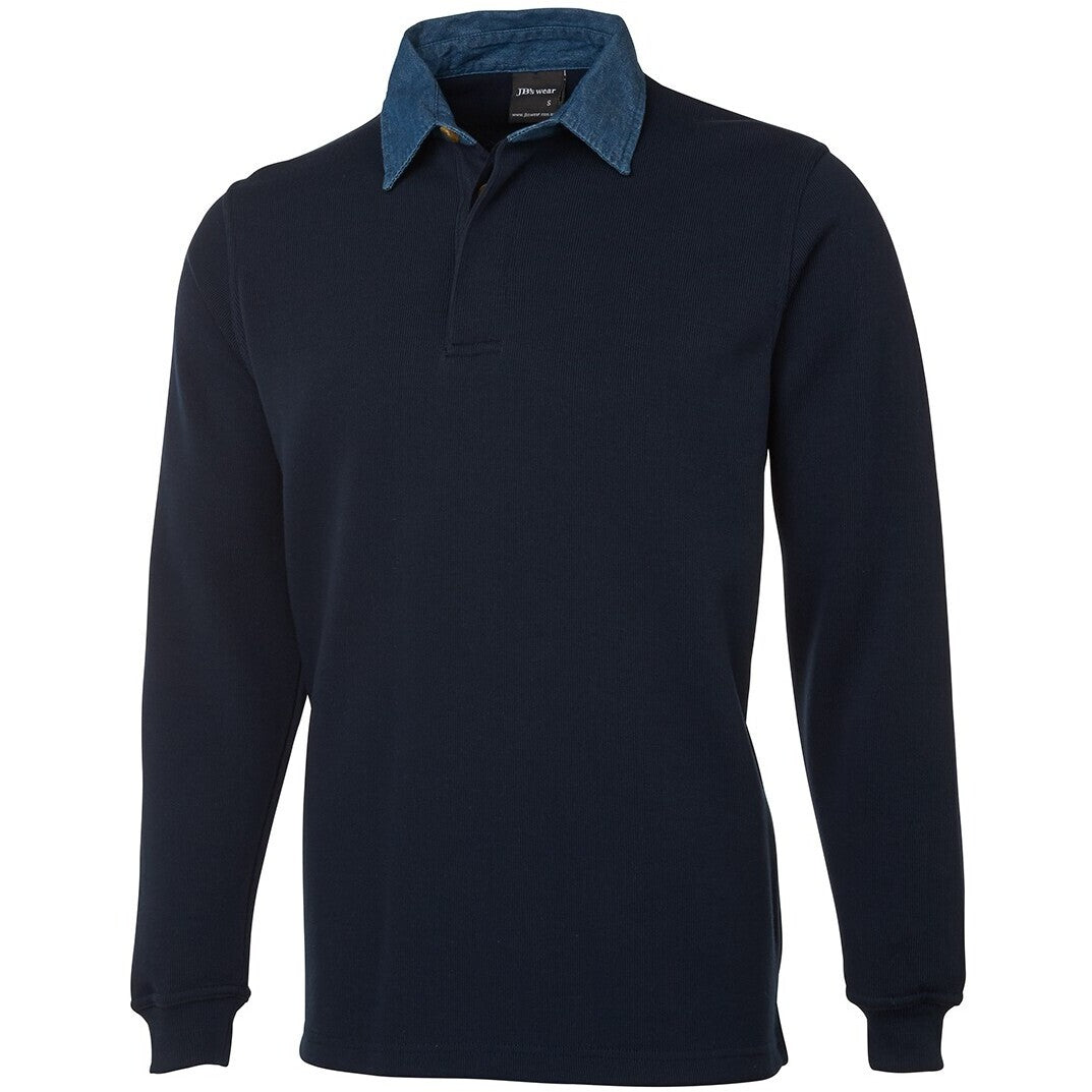 JB's Wear 3R Rugby - Side View | color:Navy/Denim|view:side