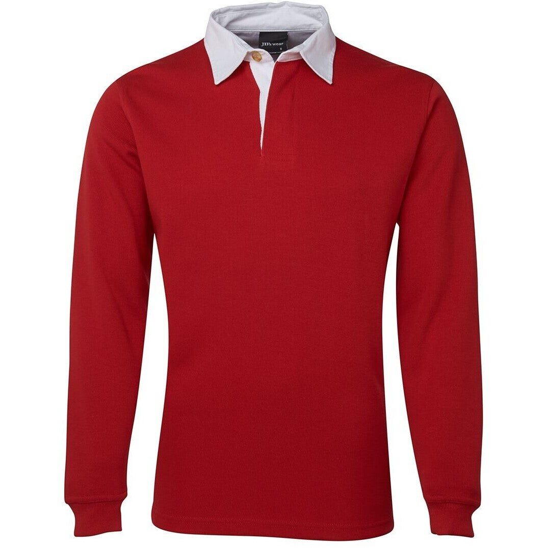 JB's Wear 3R Rugby - Front View | color:Red/White|view:front