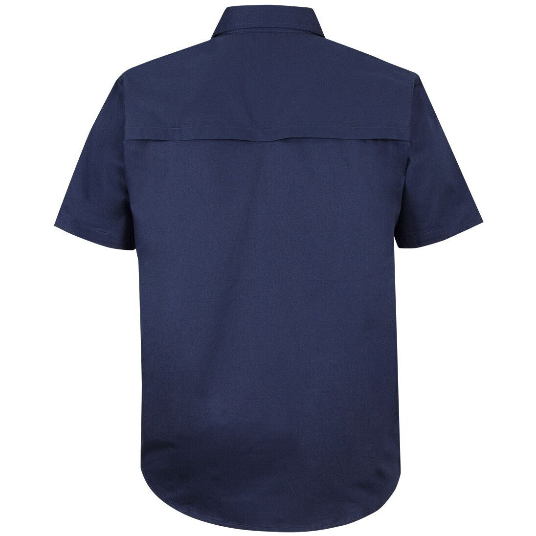 JB's Wear 6WSLS S/S 150G Work Shirt - Back View | color:Navy|view:back