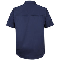 JB's Wear 6WSLS S/S 150G Work Shirt - Back View | color:Navy|view:back