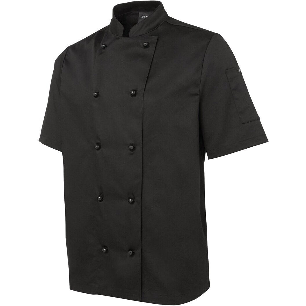 JB's Wear 5CJ2 S/S Chefs Jacket - Side View | color:Black|view:side