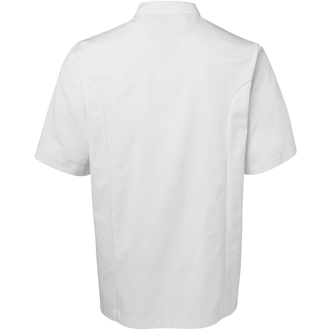 JB's Wear 5CJ2 S/S Chefs Jacket - Back View | color:White|view:back