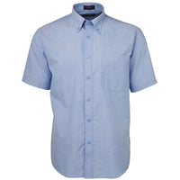 JB's Wear 4OSX S/S Oxford Shirt - Front View | color:Lt Blue|view:front