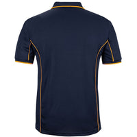 JB's Wear 7PIP S/S Piping Polo - Back View | color:Navy/Gold|view:back