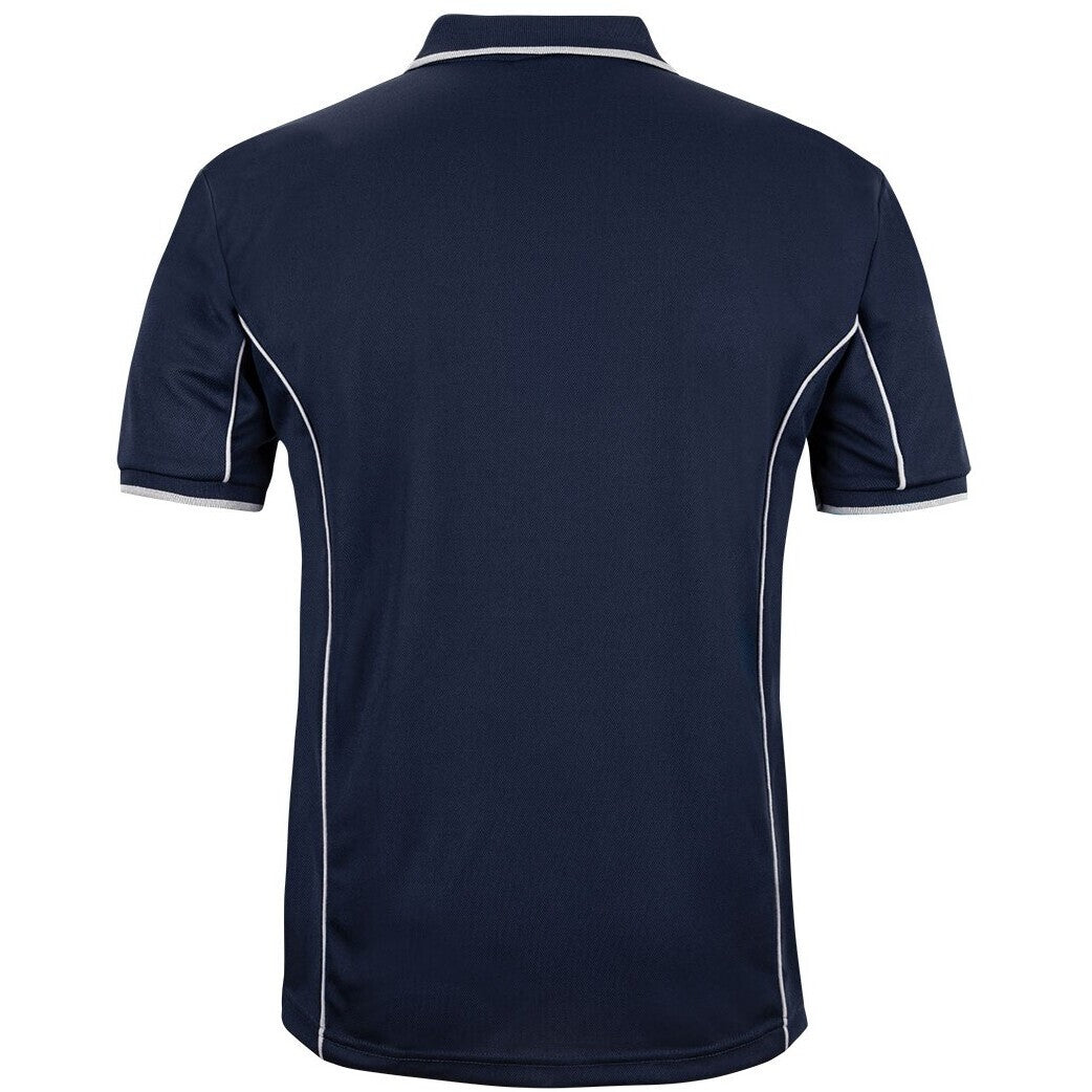 JB's Wear 7PIP S/S Piping Polo - Back View | color:Navy/White|view:back