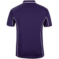 JB's Wear 7PIP S/S Piping Polo - Back View | color:Purple/White|view:back