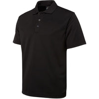 JB's Wear 7SPP S/S Poly Polo - Side View | color:Black|view:side