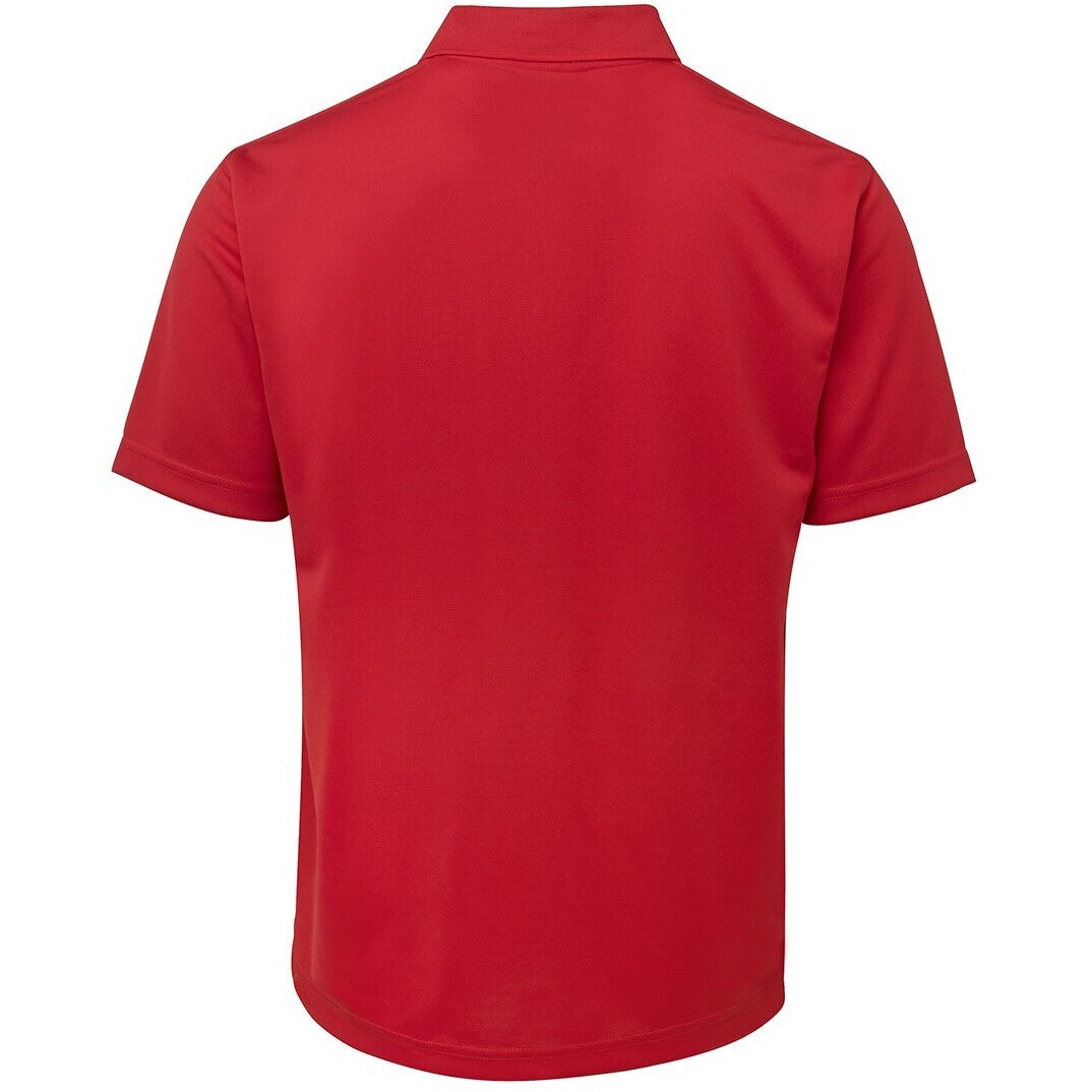 JB's Wear 7SPP S/S Poly Polo - Back View | color:Red|view:back
