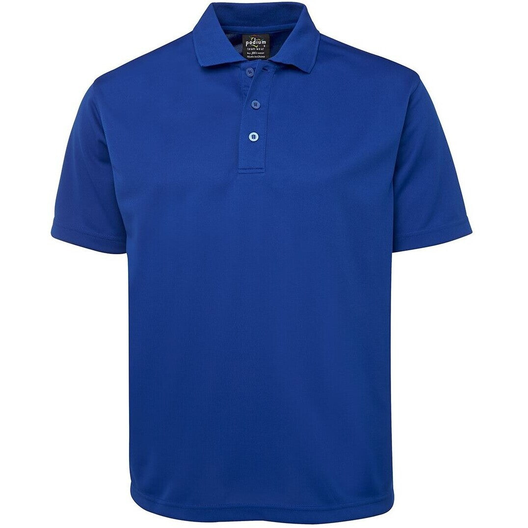 JB's Wear 7SPP S/S Poly Polo - Front View | color:Royal|view:front