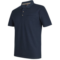 JB's Wear 7SPR S/S Recycled Polyester Pocket Polo - Side View | color:Navy|view:side