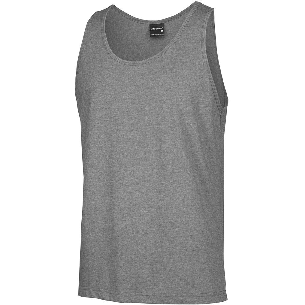 JB's Wear 1S Singlet - Side View | color:Grey Marle|view:side