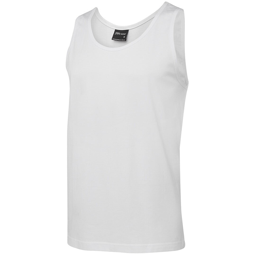 JB's Wear 1S Singlet - Side View | color:White|view:side