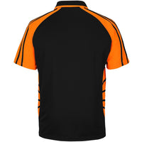 JB's Wear 6HSSP Street Spider Polo - Back View | color:Black/Orange|view:back
