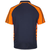 JB's Wear 6HSSP Street Spider Polo - Back View | color:Navy/Orange|view:back