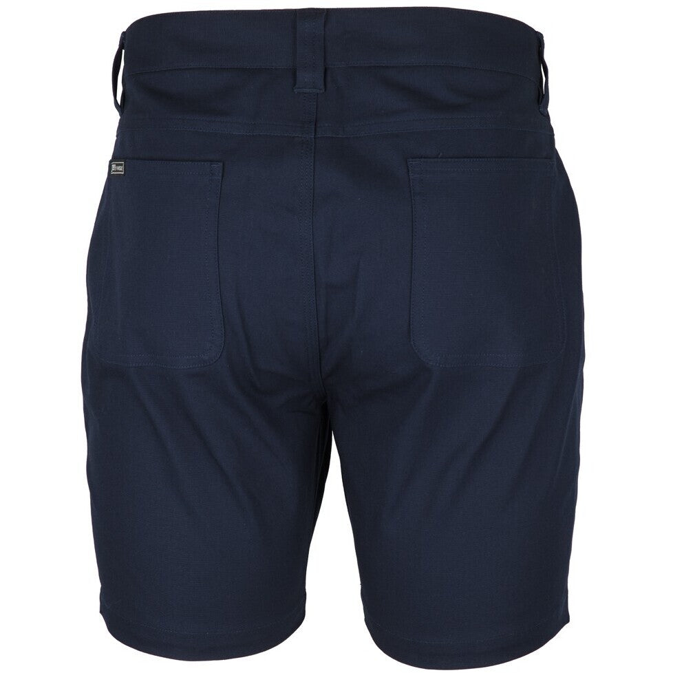 JB's Wear 6SCS Stretch Canvas Short - Back View | color:Navy|view:back