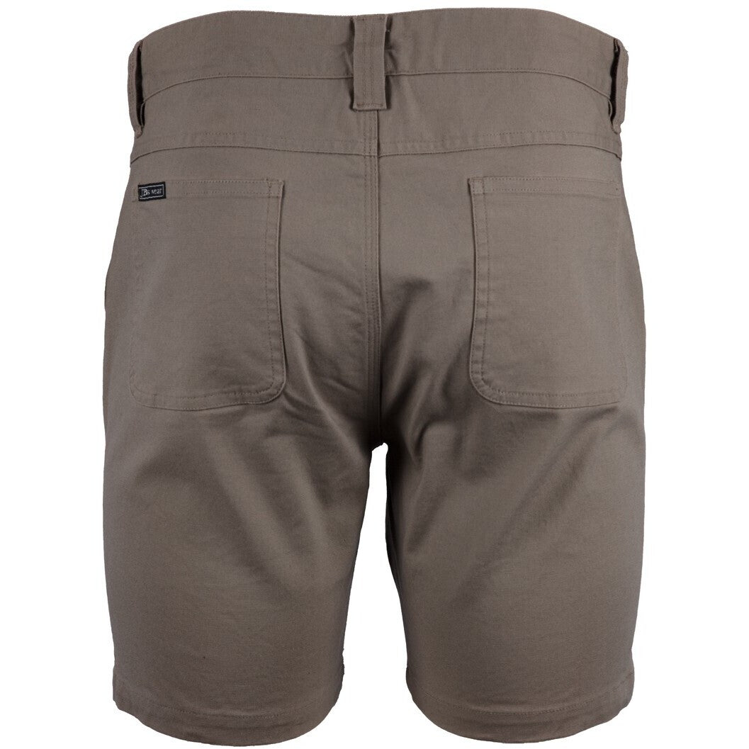 JB's Wear 6SCS Stretch Canvas Short - Back View | color:Taupe|view:back