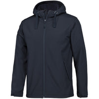 JB's Wear 3WSH Three Layer Hooded Softshell Jacket - Side View | color:Navy|view:side