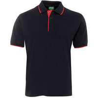 JB's Wear 2CT Tipping Polo - Front View | color:Navy/Red|view:front