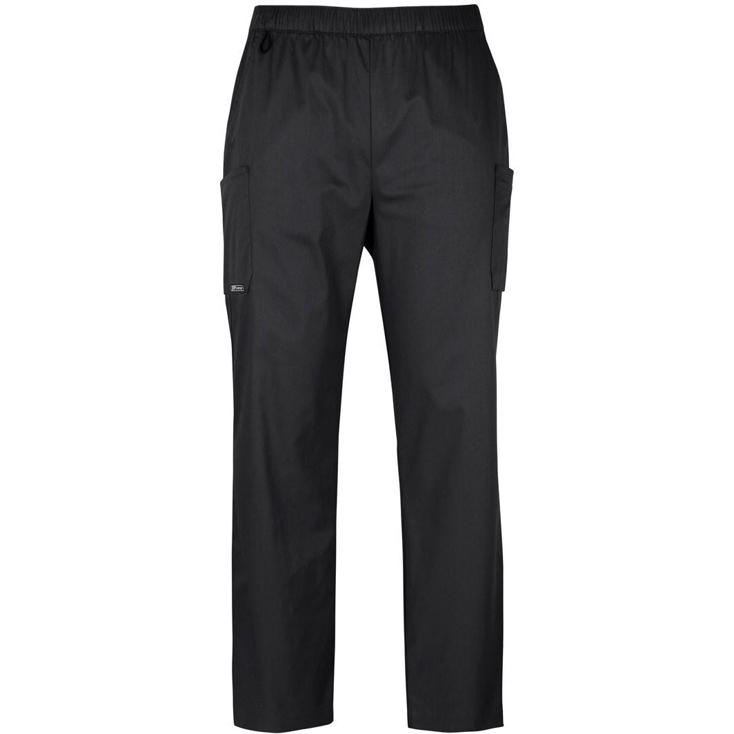 JB's Wear 4SPP Unisex Premium Scrub Cargo Pant - Front View | color:Black|view:front