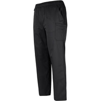 JB's Wear 4SPP Unisex Premium Scrub Cargo Pant - Side View | color:Black|view:side