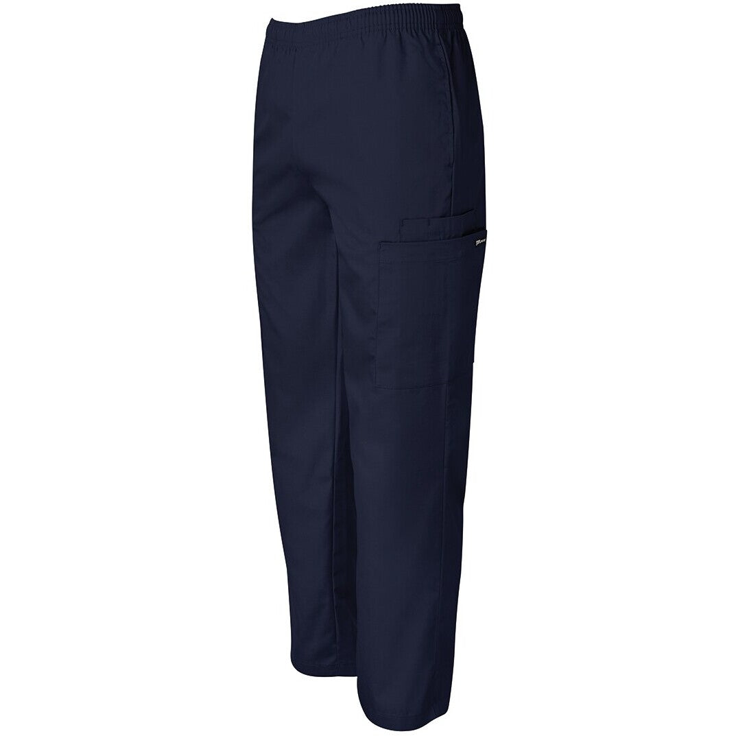 JB's Wear 4SRP Unisex Scrubs Pant - Side View | color:Navy|view:side