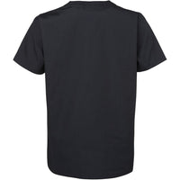 JB's Wear 4SRT Unisex Scrubs Top - Back View | color:Black|view:back