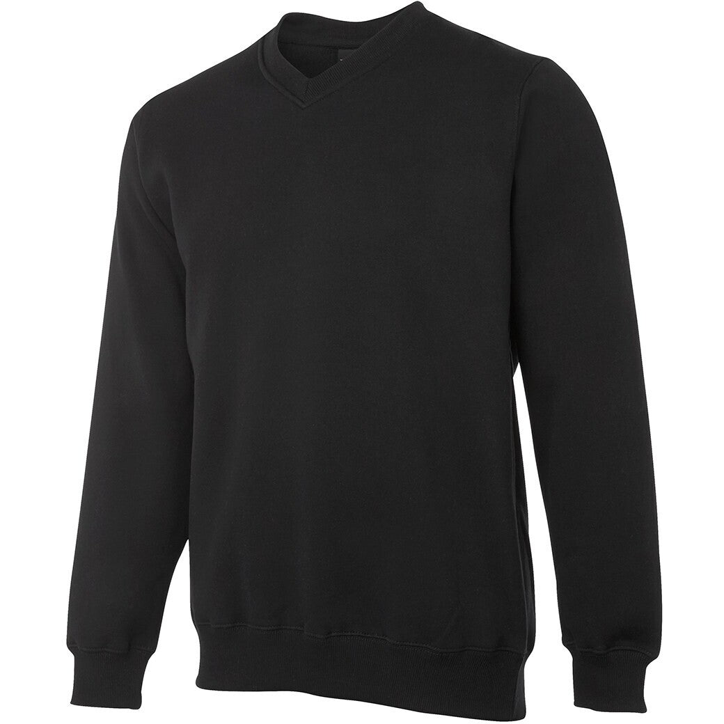 JB's Wear 3FSV V-Neck Fleecy Sweat - Side View | color:Black|view:side