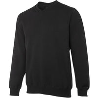 JB's Wear 3FSV V-Neck Fleecy Sweat - Side View | color:Black|view:side