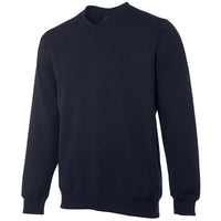 JB's Wear 3FSV V-Neck Fleecy Sweat - Side View | color:Navy|view:side