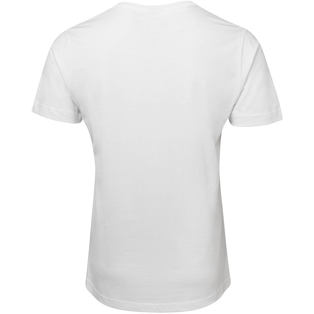 JB's Wear 1VT V-Neck Tee - Back View | color:White|view:back