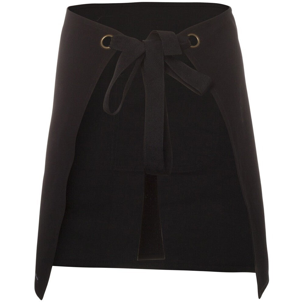 JB's Wear 5ACW Waist Canvas Apron (Including Strap) - Back View | color:Black|view:back