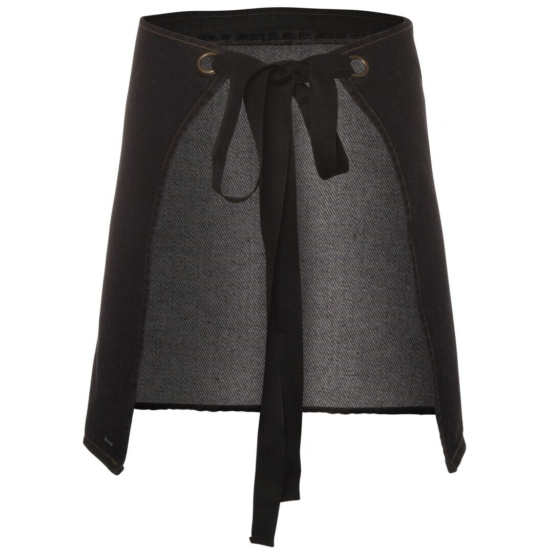 JB's Wear 5ADW Waist Denim Apron (Including Strap) - Back View | color:Black|view:back