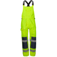 JB's Wear 6WBB Waterproof Bib & Brace - Front View | color:Lime|view:front