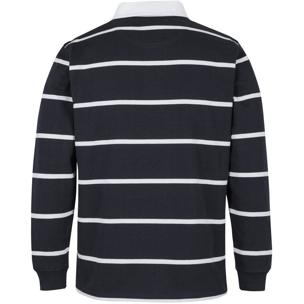 JB's Wear 3RYD Yarn Dyed Rugby - Back View | color:Black/White|view:back